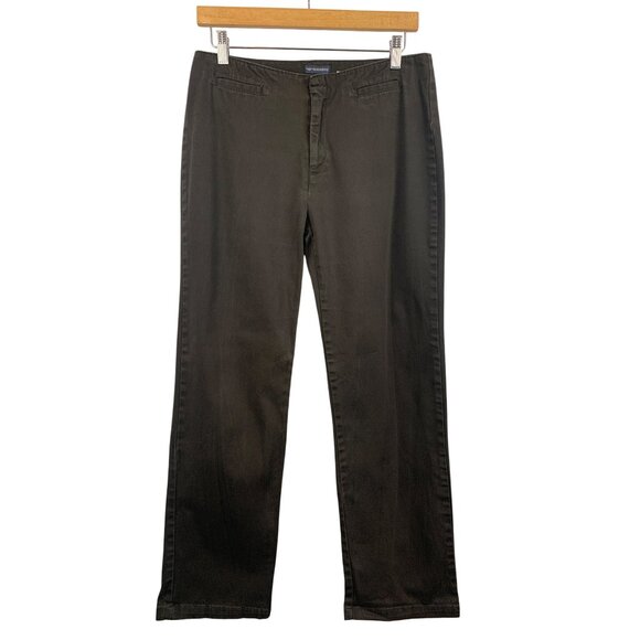 Dockers Womens Black Straight Leg Stretch Pants Size 10S - Picture 1 of 5